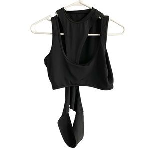 Women’s Top Cutout Black Tank Top